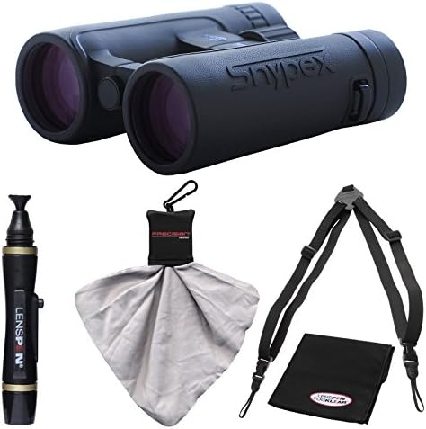 Snypex Knight 8x42 ED Waterproof/Fogproof Binoculars with Case with Harness + LensPen Cleaning Kit
