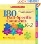 180 Trait-Specific Comments: Grades K-2: A Quick Guide for Giving Constructive Feedback to Young Writers