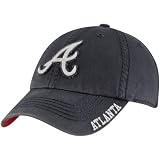 MLB Men's Atlanta Braves Winthrop Clean Up (Navy, Large)