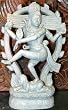 Dancing Nataraja Idol Shiva Sculpture Protection Mudra Carved Stone Statue 10"