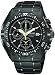 Pulsar Men's Tech Gear Alarm Chronograph Black Ion Watch #PF3663