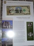 New Yosemite National Park Commemorative $2.00 Us Bill and Quarter Coin Set