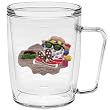 Beach 18 oz Insulated Coffee Mug, Clear (Licensed Be the Ball design)