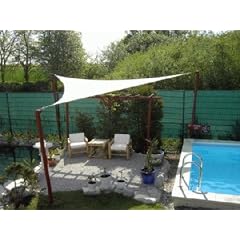 Coolaroo Sonnensegel Dreieck 5x5x5 m Farbe wei�