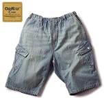 OSHKOSH デニムイージーカーゴハーフパンツ （ブルー） （3L 4L 5L 6L 7L 8L）