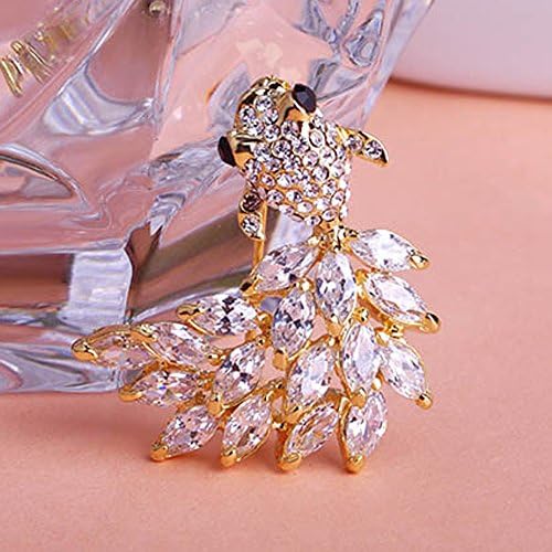 Maya Element Women's Fashion Vintage goldfish Simulated Diamond Pin Brooch (1)