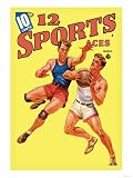 12 Sports Aces: Basketball Art Giclee Poster Print, 18x24