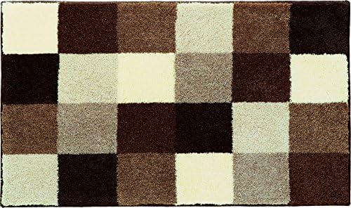 Grund Designer Bonar Series Bath Rug, 21-Inch by 34-Inch, Brown