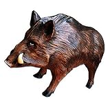 Eigenschaften   / Wildschwein Figur für Innen & Aussen - HANDBEMALT