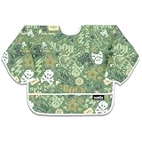 Bumkins Waterproof Sleeved Bib - Green Urban Chaos