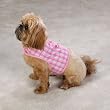 East Side Collection Madras Pink Plaid Harness Dog Vest & Lead w/FREE Matching Hat - Medium