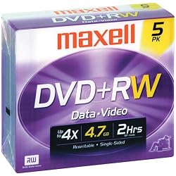 Maxell 5PK DVD-RW 4.7 W/ JC ( 635125 )