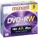 Maxell 5PK DVD-RW 4.7 W/ JC ( 635125 )