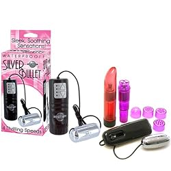 Pipedream Products Waterproof Silver Bullet Adult Sex Toy Kit