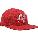 Reebok Tampa Bay Buccaneers Red Heathered Flat Brim Sideline Flex Fit Hat