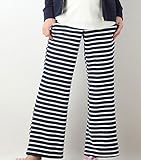 犬印本舗 Fairy フェアリー 産前 産後 対応 裏起毛 はらまき ストレート パンツ L ネイビー ボーダー