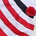 Wexinbuy Kid Girl Wide Stripe Sleeveless Flower High Waist Beach Dress 2-3T
