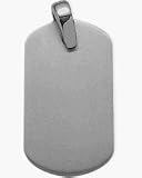 Men's Titanium Dog Tag Pendant