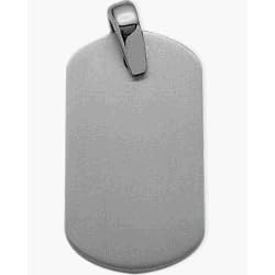 Men's Titanium Dog Tag Pendant