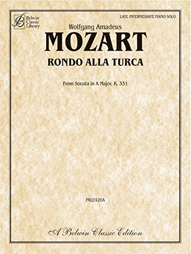 rondo alla turca from sonata in a major k 331 belwin classic library