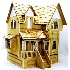 Linfield Premade Dollhouse by Duracraft