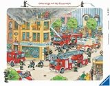 Ravensburger Puzzle. Unterwegs mit der Feuerwehr Puzzle mit 'Sieh-hinein-Effekt'. 25 Teile - 