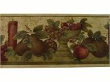 Norwall Burgundy Grapes and Candle Wallpaper Border Pattern Number: KS70668L