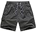 Generic Men's Loose Stay-Tucked Twill Drawstring Shorts