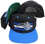 Orlando Magic Black/Blue Two Tone Snapback Adjustable Plastic Snap Back Hat / Cap