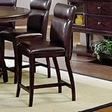 Set of 2 Nottingham Curved Non-Swivel Counter Height Stools