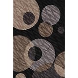 Dalyn Rugs Studio 24 9 Feet by 13 Feet Area Rug Black