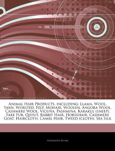 Animal Hair Products, including: Llama, Wool, Yarn, Worsted, Felt, Mohair, Woolen, Angora Wool, Cashmere Wool, Vicu a, Pashmina, Karakul (sheep), Fake. Camel Hair, Tweed (cloth), Sea Silk