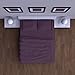 Mezzati Luxury Bed Sheet Set - Soft and Comfortable 1800 Prestige Collection - Brushed Microfiber Bedding (Purple, Cal King Size)