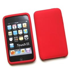 Apple iPod Touch 2nd & 3rd Generation Soft Silicone Skin Protective Cover Red