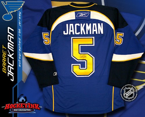 Barret Jackman St. Louis Blues Blue Reebok Premier Jersey - NHL Replica Adult Jerseys