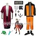 Naruto Uzumaki Cosplay Costume sage red cloak+pants+shoes+props Cosplay Costume Customized Any Size