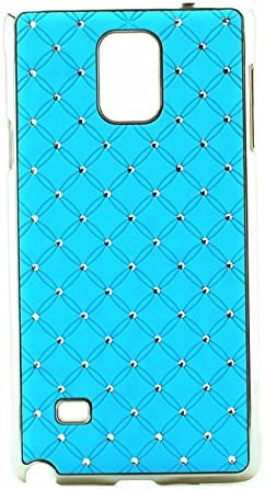 Note Edge Case Galaxy Note Edge N915I Back Case,MOUSE Monster Sky Blue Aluminum Embedded Shiny Bling Stars Hard Straight Talk Back Cover Case Bumper for Samsung Galaxy Note Edge N915I