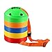 KEVENZ 50-Pack Soccer disc Cones,More Thicker, More Flexible,Multi Color Cone for Agility Training, Soccer, Football, Kids, Field Marker (Green, Red)