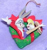Looney Tunes Bugs Bunny and Lola Bunny Christmas Ornament