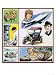 Montage of Images Including Jewelly, a Scientist at Electron Microscope, Etc Art Giclee Poster Print by English School, 18x24