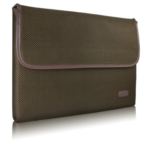 Case-Mate 15 Glovez Sleeve for 15 MacBook Pro Laptop, Neoprene Interior, Perforated Nylon Exterior, Leather Accent, Mocha Brown (72233)