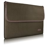 Case-Mate 15" Glovez Sleeve for 15" MacBook Pro Laptop, Neoprene Interior, Perforated Nylon Exterior, Leather Accent, Mocha Brown (72233)