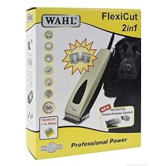 WAHL Profi Hundeschermaschine Flexicut 2in1, zwei Schneidsaetze, vier Metallaufsteckk�mme. Fuer alle Fellarten und Verfilzungen!