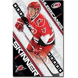 Professionally Framed Carolina Hurricanes Jeff Skinner Sports Poster Print - 22x34 with RichAndFramous Black Wood Frame