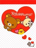 Rilakkuma mini Memo Pad red heart bears guinea pig