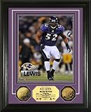 Ray Lewis Framed Baltimore Ravens 24KT Gold Coin 8x10 Photo Mint