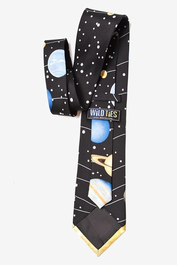Black Silk Tie | Solar System Necktie at Amazon Men's Clothing ... Black Silk Tie | Solar System Necktie at Amazon Men's Clothing ...