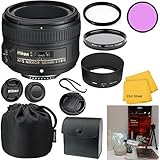Nikon 50mm f/1.8G AF-S NIKKOR FX Lens 33rd Street Bundle for Nikon Digital SLR Cameras