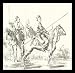 Daniel Nicholas Chodowiecki (Three Bashkirs on horseback in a landscape) Framed Art P...
