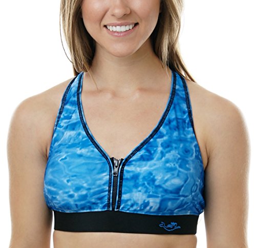 Aqua Design Women Racerback Sports Bra Pullover Swimsuit Bathing Suit Bikini Top
